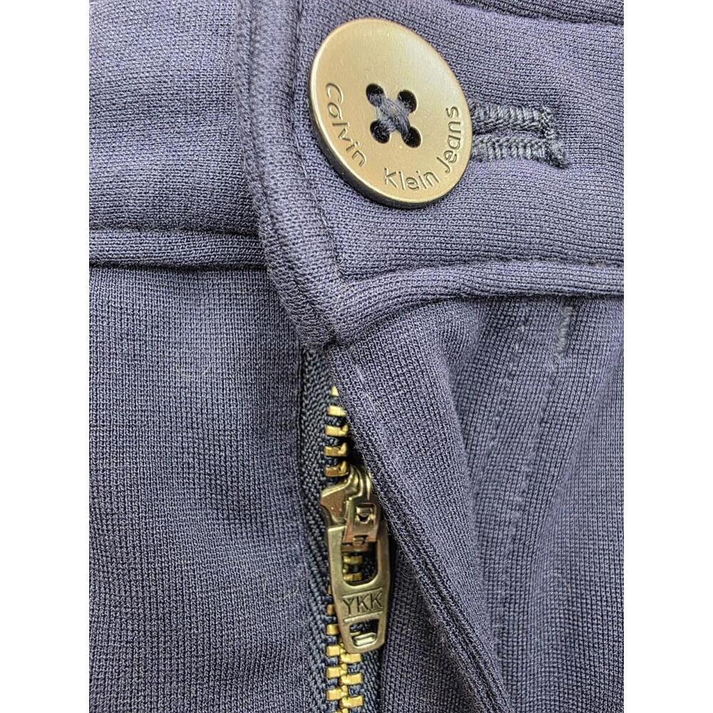 Calvin Klein Jeans Blue Navy Women's Stretch Pants Size 12 - Picture 5 of 9